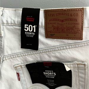 Levi's light wash denim shorts